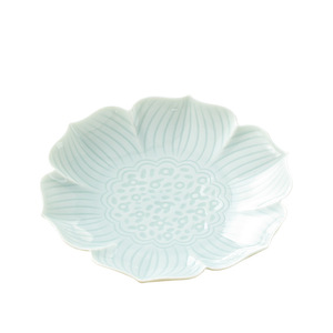 Assiette à fruits en céramique en forme de fleur, style simple en porcelaine, plat de service pour thé, collations et desserts, idéal pour les occasions de mariage - Product Image 5