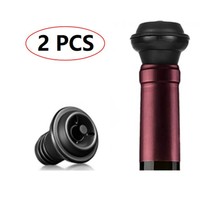 Pompe à vide pour vin rouge la plus populaire avec bouchon en plastique noir TPE+ABS réutilisable et écologique pour la conservation du vin