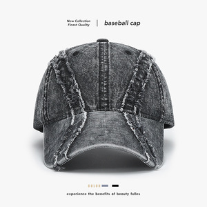 Gorra de Béisbol Térmica con Bordado Y2K, Estilo Cowboy, Color Azul Marino, Ajustada, con Visera de Tela Fina, para Equipos Deportivos - Product Image 1