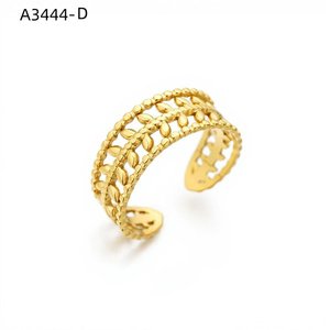 Amy Amy Fashion <b>Ring</b> A3444-P 925 Silver Plated Plant Pattern Classic Style Women's Jewelry Gift Daily Wear - Product Image 2