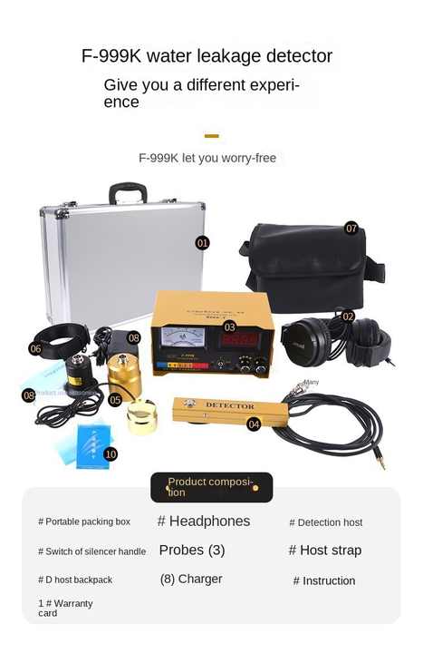 Water Leak Detector F999K IP67 Protection Floor Heating Concealed Pipe ...