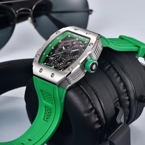 PAGANI DESIGN PD-YS012 Skeleton Watch Sapphire Automatic Mens Quartz Watch Silicone Square <b>Clock</b> Waterproof Relogio Masculino - Product Image 3