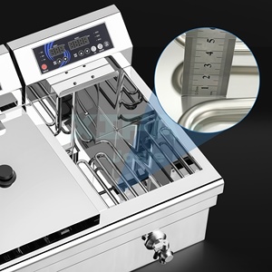 <span class=keywords><strong>Friteuse</strong></span> électrique 38L en acier inoxydable de qualité commerciale, robuste et antirouille, idéale pour la cuisine - Meilleures ventes - Product Image 1