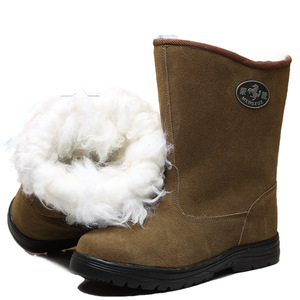 <span class=keywords><strong>Stivali</strong></span> da Neve Verde Militare da Uomo Mengxue, <span class=keywords><strong>Stivali</strong></span> da Lavoro Outdoor con Tacco Medio e Fodera in Lana, Colore Unico - Product Image 1