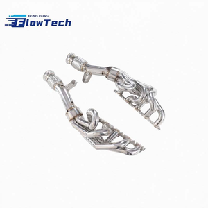 Colectores de escape rectos de alto flujo y longitud igualada FlowTech para Lamborghini Huracán LP610-4 5.2L V10 SS304 pulidos - Product Image 6