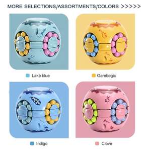 Nuovi cubi creativi di plastica per 3D Puzzle magico fagiolo rotante gioco giroscopico giocattolo età <span class=keywords><strong>5</strong></span> 7 <span class=keywords><strong>anni</strong></span> per lo Stress giocattolo Spinner - Product Image 2