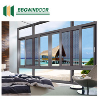Lukliving Florida Miami Dade Hurricane Fenêtres approuvées Fenêtre coulissante 3 pistes Glisser en douceur Fenêtres à double vitrage