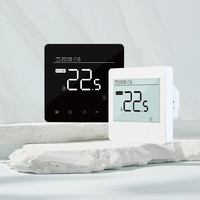 Thermostat intelligent de chauffage par le sol de l'eau d'écran tactile avec l'entrée de commutation de Co