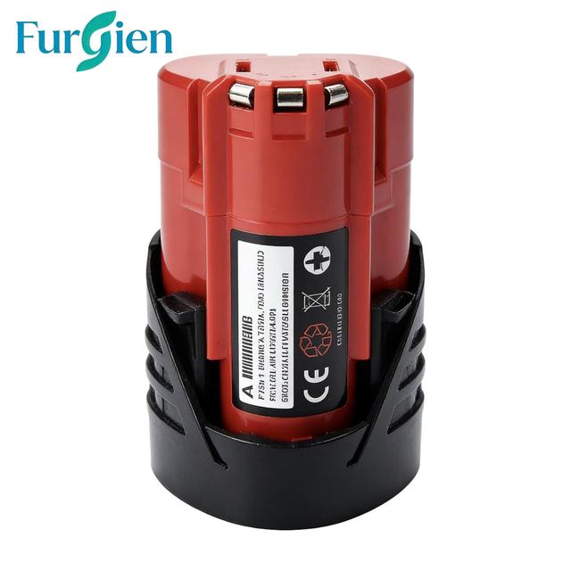 For Milwaukee 12V 3-Cell High-Capacity Cylindrical Lithium Battery for Electric Drill Power Tools CE Certified