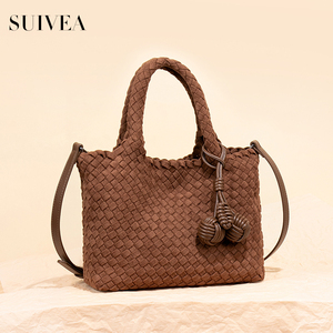 Sac à main tendance avec accents décoratifs, tissu de qualité supérieure, sac à bandoulière multifonctionnel pour les trajets quotidiens, sac à bandoulière pour femme tissé à la main - Product Image 2