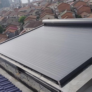 Auvent <span class=keywords><strong>de</strong></span> <span class=keywords><strong>toit</strong></span> moderne en alliage d'aluminium avec télécommande automatique, isolation thermique et <span class=keywords><strong>protection</strong></span> solaire - Product Image 1