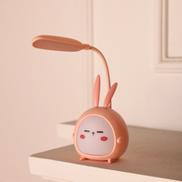 Lampe LED avec batterie intégrée Rechargeable par USB, veilleuse d'intérieur en forme de mouton, dessin animé, lampe de bureau pour enfants, cadeau d'étude et de lecture
