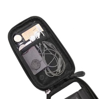 OEM 030-60BK Tas Sepeda 6.0 Inch Double IPouch untuk Ponsel/Smartphone, Tahan Air, Dapat Dipasang di Rangka Depan/Head Tube Sepeda