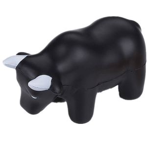 Jouets anti-stress en forme de taureau noir en PU, design populaire de haute qualité, produits animaux, promotionnels - Product Image 2