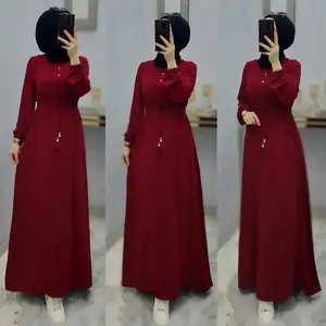 2023 халат в стиле Абайи, скромные, мусульманские слои, мусульманское платье для женщин, Элегантная Модная Исламская одежда в Дубае