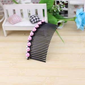 Peines para el cabello con perlas de diamantes de imitación de resina plástica para mujer, accesorios para el cabello, pinzas laterales, tocados, verano 2021, origen Yiwu - Product Image 2
