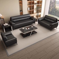 Meubles de salon, de bureau et de réception, canapé de luxe pour bureau, hôtel d'affaires, canapé de bureau en cuir véritable
