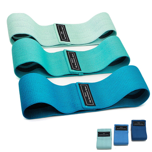 3 buah pita pinggul kain tahan berat elastis <span class=keywords><strong>loop</strong></span> yoga fitness gym workout band untuk latihan binaraga, terapi fisik - Product Image 1