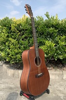 Aiersi Brand All Plywood Mahogany Body 41 Inch Dreadnought Acoustic Guitar Steel String Folk Musical Instrument