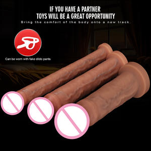 Dildo Penis Silikon Cair Coklat Realistis untuk Vagina dan Anus, Mainan Seks Dewasa, Stimulasi G-spot dan Prostat, Orgasme, Penis Mirip Asli dengan Suction Cup Kuat - Product Image 6