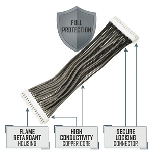 Cableado Electrónico Personalizado JST/Molex con Paso de 1.0mm-2.54mm, Aislamiento de PTFE/PBT para Aplicaciones de PCB en Computadoras - Product Image 3