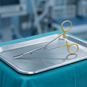 Porte-aiguille Jacobson, pince hémostatique chirurgicale manuelle en acier inoxydable, poignée jaune, certifiée CE, instrument de classe I - Product Image 2