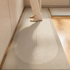 Nouveau style 2026 – <span class=keywords><strong>Tapis</strong></span> <span class=keywords><strong>de</strong></span> sol moderne et simple, lavable, ensemble <span class=keywords><strong>de</strong></span> 2 pièces, en caoutchouc, pour <span class=keywords><strong>cuisine</strong></span> et salle à manger - Product Image 1