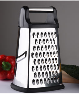 Rallador de Cocina DD1078 al por Mayor, Rallador de 4 Lados para Verduras, Jengibre y Queso, Rallador de Acero Inoxidable con Caja - Product Image 4