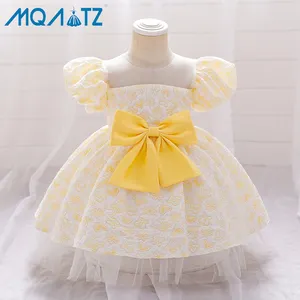 MQATZ Mint Green Kleinkind Mädchen Party kleid Kurzarm Formelle Anlässe Prinzessin Kleid L2192xz