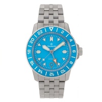 Montre automatique ODM personnalisée NH34 GMT, étanche 200 m, boîtier en acier inoxydable 42 mm, montres mécaniques de luxe pour hommes OEM