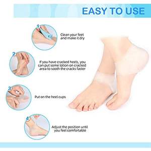 1 Paire de Chaussettes en Silicone Hydratantes pour Talons Fissurés, Soin des Pieds, Protection Cutanée, Pédicure, Moniteur de Santé, Masseur - Product Image 5