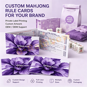 Cartes de règles de Mahjong NMJL imprimées en couleur 2025 2026, pliables en deux et en trois, avec les règles officielles et le logo de la marque - Product Image 3