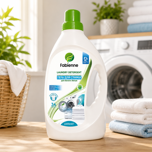 Detergente Líquido para Ropa Blanca Fabienne 2200 ml, Gel para Eliminar Manchas Profundas, Frescura, Lavado a Mano y a Máquina, Suministro B2B - Product Image 2