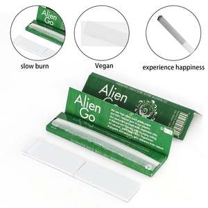 Papier à rouler Alien Go Pure White Rice Color Smoking Pure Vegan Gum Thin Leaves Slim Xl Paper Cigarette Packaging Rolling Paper - Product Image 2