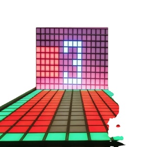 Jeu interactif LED pour enfants sur le sol - Panneaux LED réactifs avec défis de grille de saut, dalles LED pour le jeu 'Le sol est en lave' - Product Image 1