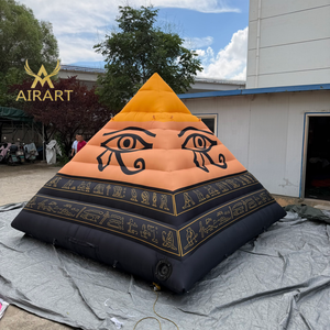Pyramide gonflable de 3 m avec souffleur d'air pour salon professionnel, ballon mural en briques gonflable sur le thème de la <span class=keywords><strong>Rome</strong></span> antique - Product Image 2