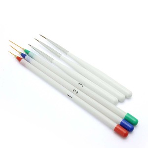 Ensemble de pinceaux ultra-fins pour nail art, lignes françaises, poils en nylon pour la peinture au gel UV, design de manucure - Product Image 1