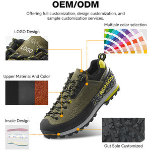 Nouveaux produits OEM ODM personnalisés, chaussures de <span class=keywords><strong>randonnée</strong></span> unisexes, toutes saisons, imperméables, en daim et en mesh, coupe <span class=keywords><strong>basse</strong></span>, antidérapantes, semelle en caoutchouc EVA - Product Image 6