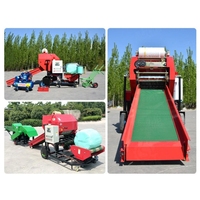 Mini machine à emballer entièrement automatique de presse à balles pour ensilage de maïs paille de foin en Indonésie