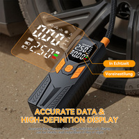 Inflador de neumáticos móvil con pantalla Digital de 4500mAh con luz LED, compresor de aire portátil para coche de carga rápida USB