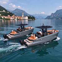 Yacht électrique en fibre de verre 7,99 m * 2,28 m, moteur 150 CV, batterie 90 kWh, télécommande, écran tactile, croiseur sportif pour la pêche et les loisirs