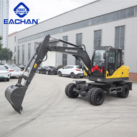 Nouveau produit excavatrice tout terrain de 6 tonnes chantiers de construction de routes excavatrice à levage hydraulique excavatrice à 4 roues motrices