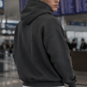 Sweat à capuche oversize 100 % coton pour homme, 480 GSM, haute qualité, <span class=keywords><strong>pull</strong></span> à capuche, ODM, haut en molleton style streetwear, vêtements d'hiver pour femme - Product Image 2