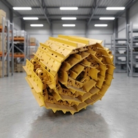 Pièces de train de roulement pour engins lourds : Maillons de chenille en acier et pas de chaîne de chenille pour Bulldozer et Mini-excavatrice (Ex200, D6r, D6h, D6c, D5h)