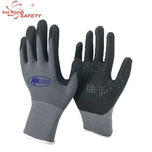 SRSAFETY 4121X 15 Gauge Nitrile Dots guanti Hyflex guanti industriali in Nitrile guanti personalizzati all'ingrosso in cina con Logo