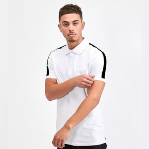 Camiseta deportiva de algodón con cuello redondo para hombre, camiseta informal para correr en el gimnasio con tela de Jersey de diseño en blanco - Product Image 2