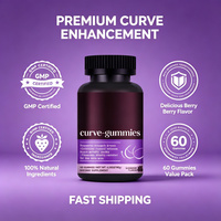 Gummies Courbes pour l'Amélioration Mammaire : Pueraria Mirifica, Papaye, Collagène, Génistéine – Complément Herbal pour Volume, Fermeté et Élasticité de la Peau
