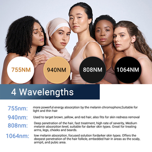 Épilation de beauté haute puissance meilleure machine d'épilation au <span class=keywords><strong>laser</strong></span> à 4 longueurs d'onde - Product Image 4
