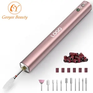 Private Label Cordless Nail Drill Art Power Dock Portable Electric Manicure Pedicure File Nail Drill Rechargeable