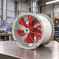 Ventilateur axial industriel Ex 30 pouces pour l'extraction des fumées et des poussières, ventilateur tubulaire axial 380V pour la ventilation des ateliers et les entrepreneurs